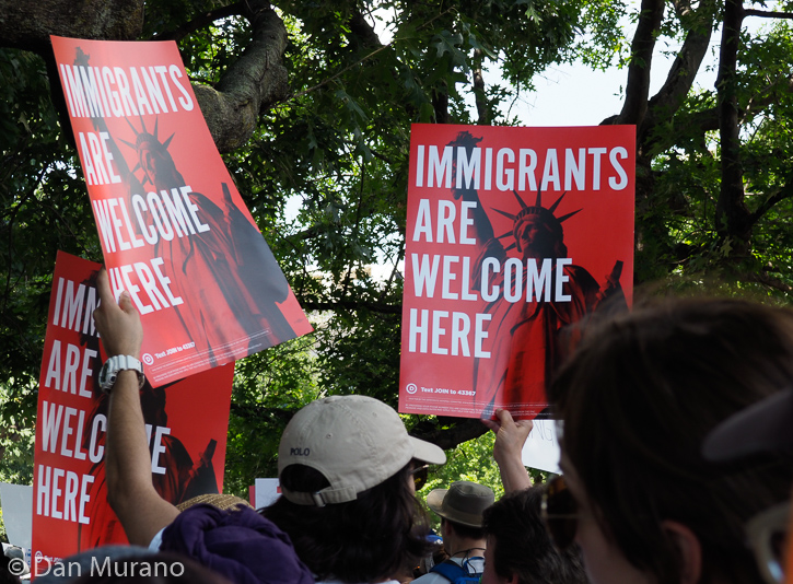 Immigration demonstration in Washington, June 30, 2018.