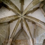 Vaulted ceiling, Saint Thomas's Tower. There are 21 towers within the complex.